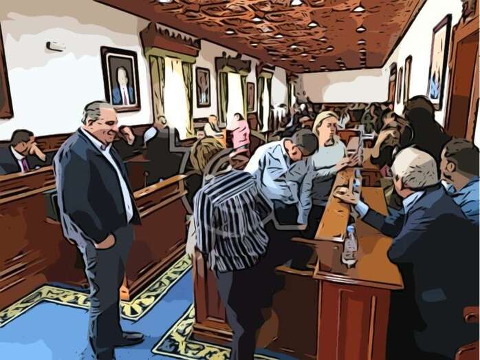 Ediles de Telde en el último Pleno (Foto TA)
