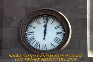 El reloj de la Basílica de Telde (Foto Jesús Ruiz Mesa)