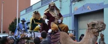 Momento de la cabalgata real