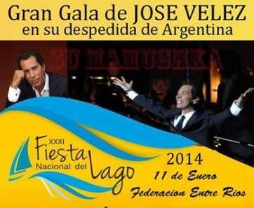 Cartel del concierto de despedida de Argentina de José Vélez (Foto TA)