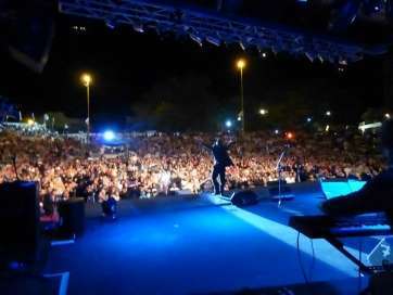 José Vélez durante el concierto del pasado sábado en Entre Ríos (Foto Nino Fuentes)