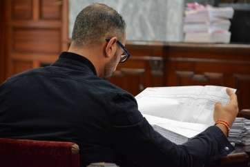 El acusado, en una de las sesiones de esta semana (Foto Acfi Press)