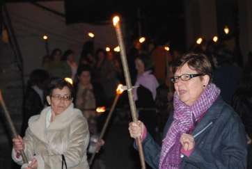Imagen de archivo de una procesión de las antorchas (Foto TA)