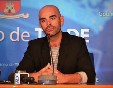 Mingo Ruano durante la rueda de presna de presentación del Carnaval 2014 (Foto Daniel Ojeda)