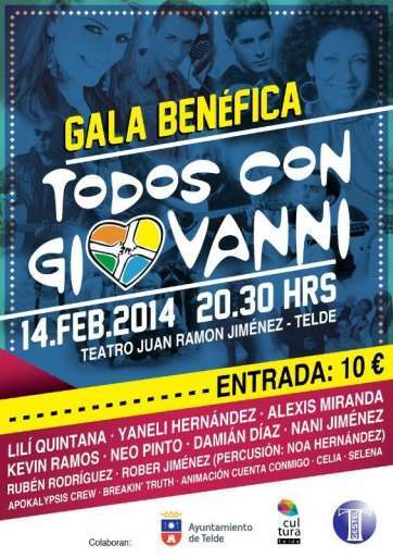 Cartel de la gala benéfica del próximo viernes (Foto TA)