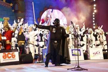 Los Nietos de Sary Mánchez en una de sus actuaciones este año en el Carnaval capitalino (Foto TA)