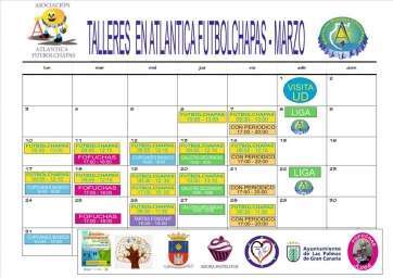 Cartel de los talleres (Foto TA)