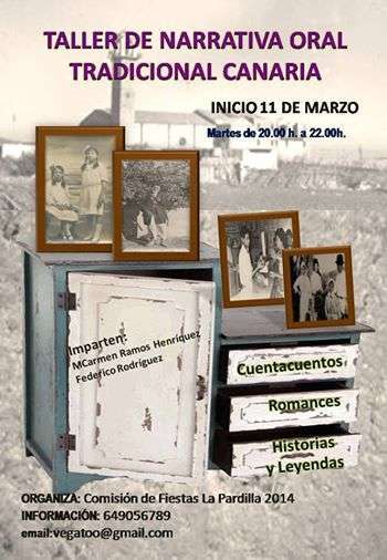 Cartel del taller que comienza este martes (Foto TA)