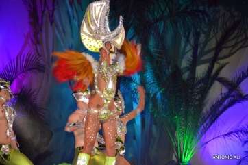 Drag Orion en un momento de su actuación (Foto TA)