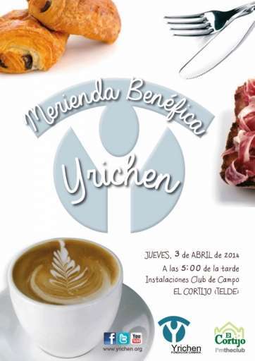 Cartel de la próxima merienda organizada por Yirchen (Foto TA)