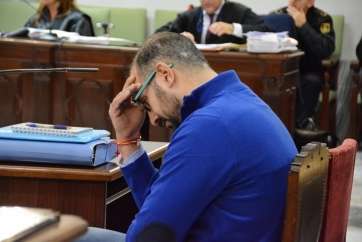 Iván Ramírez durante el juicio en la Audiencia Provincial (Foto TA)