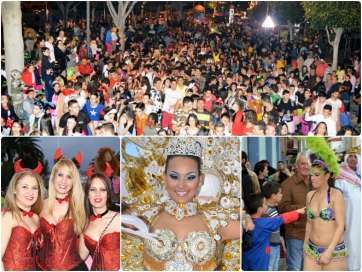 La cabalgata a su paso por Arnao (Foto Antonio Alí)