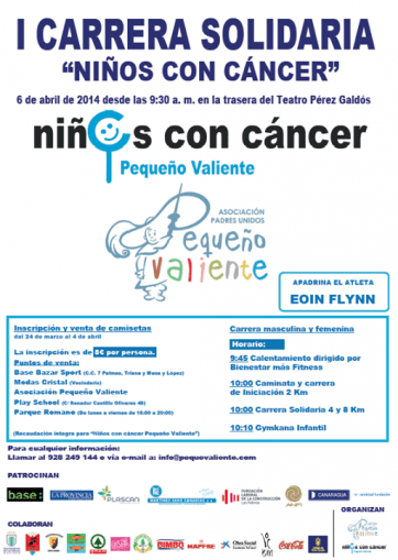 Cartel de la prueba (Foto TA)