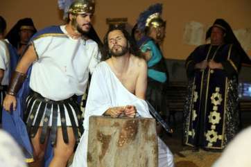 Momento de la escenificación del pasado año (Foto Jesús Ruiz Mesa)