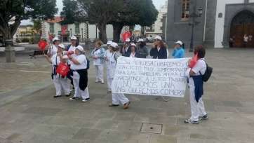 Imagen de archivo de una protesta de profesionales de Oligal (Foto TA)