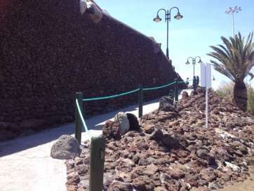 Estado del paseo de Melenara tras los trabajos (Foto TA)