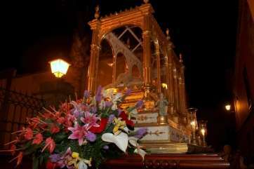 El Señor del Sepulcro, uno de los ocho pasos que procesionan el Viernes Santo en Telde (Foto Jesús Ruiz)