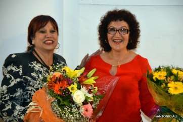 Momento del acto celebrado anoche en la sede del Círculo Cultural (Foto Antonio Alí)