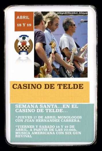 Cartel de los actos del fin de semana en El Casino (Foto TA)