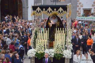 Trono d ela Virgen de la Soledad (Foto Antonio Alí)