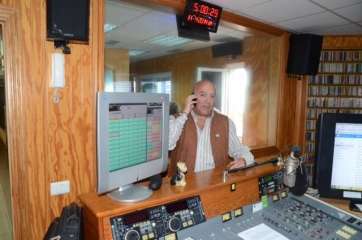 Ezequiel López en Radio Faycan (Foto TA)
