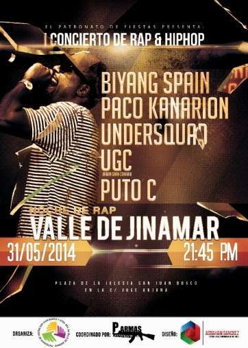 Cartel del concierto en el Valle de Jinámar (Foto TA)