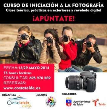 Cartel promocional del curso de fotografía (Foto TA)