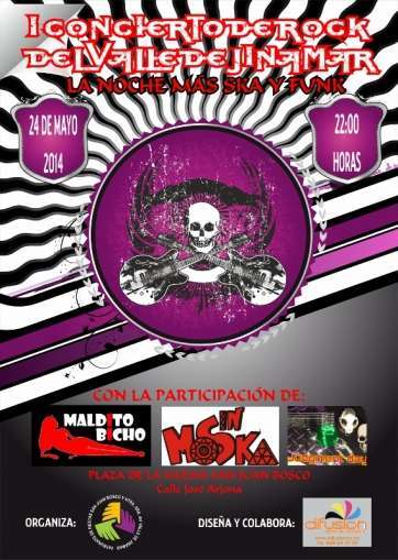 Cartel del concierto de rock en el Valle de Jinámar (Foto TA)