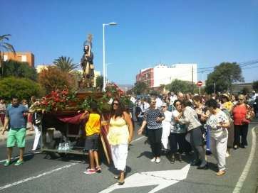Momento de la procesión de este domingo (Foto TA)