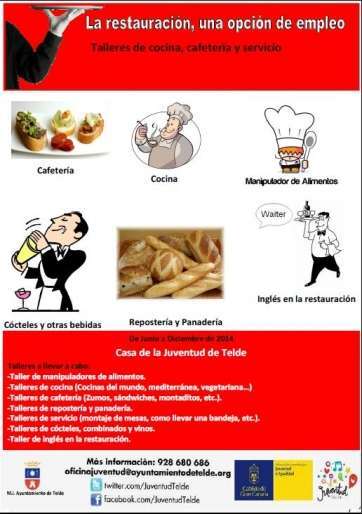 Cartel de los talleres (Foto TA)