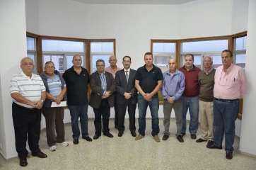 Integrantes de la candidatura que encabeza Ramón Santana (Foto TA)