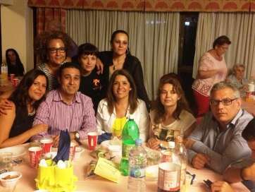 Los nacionalistas en la cena benéfica de Ya era hora (Foto TA)