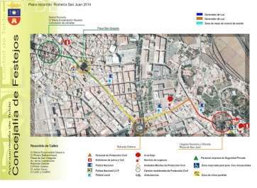 Plano del recorrido de la Romería (Foto TA)