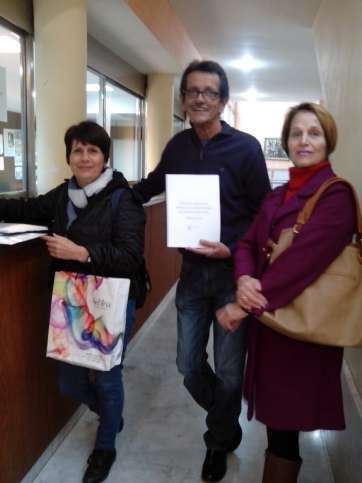 Miembros de la Plataforma Contra el Ruido (Foto TA)