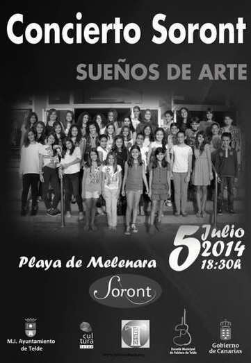 Cartel de la actuación de Soront (Foto TA)