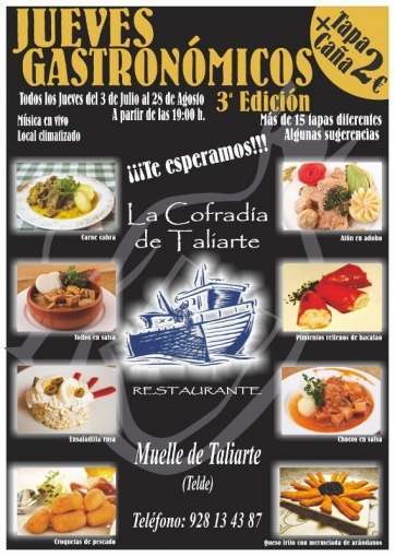 Cartel del Jueves Gastronómico (Foto TA)