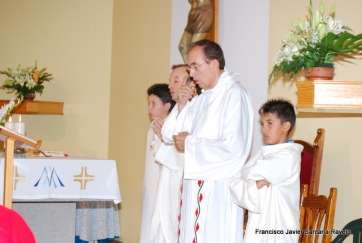 Momento de la misa celebrada este mediodía en El Goro (Foto Francisco J. Santana)