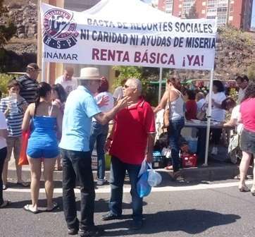 Carpa de la RSP en Jinámar (Foto TA)