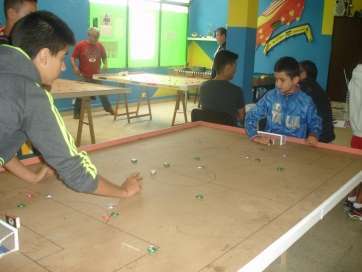 Imagen de archivo de un partido de Fútbol Chapas (Foto TA)