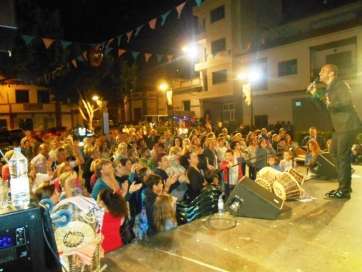 Momento de la actuación de Gerson Galván (Foto TA)