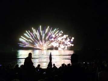 Imagen de archivo de los fuegos en Melenara (Foto TA)