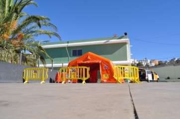 Protección Civil instalará de nuevo el hospitalito en el CEIP Padre Collado (Foto TA)