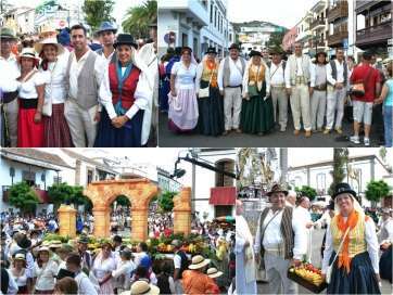 Secuencias fotográficas de la participación de Telde en la romería (Foto Daniel Ojeda)