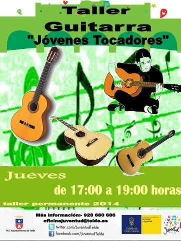 Cartel del curso de guitarra (Foto TA)