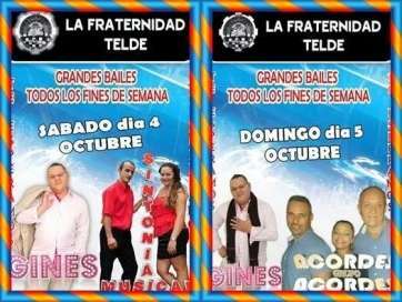 Cartel de las actuaciones de este fin de semana (Foto TA)