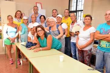 Participantes en este segundo día del taller de cocina (Foto Antonio Alí)