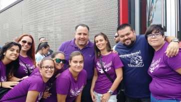 El concejal de Festejos de Telde se sumó al evento solidario (Foto TA)