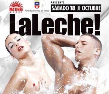 Cartel de la fiesta Matinée La Leche (Foto TA)