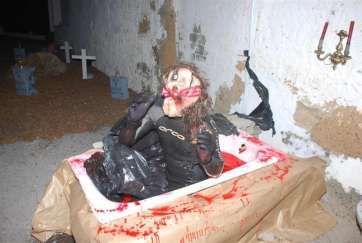 Imagen de archivo del montaje de terror en el Valle de los Nueve (Foto TF)