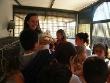 Uno de los momentos de la visita (Foto TA)